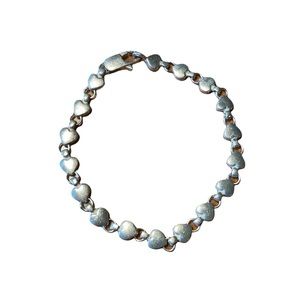 Tiffany & Co. Sterling Silver Heart Link Bracelet